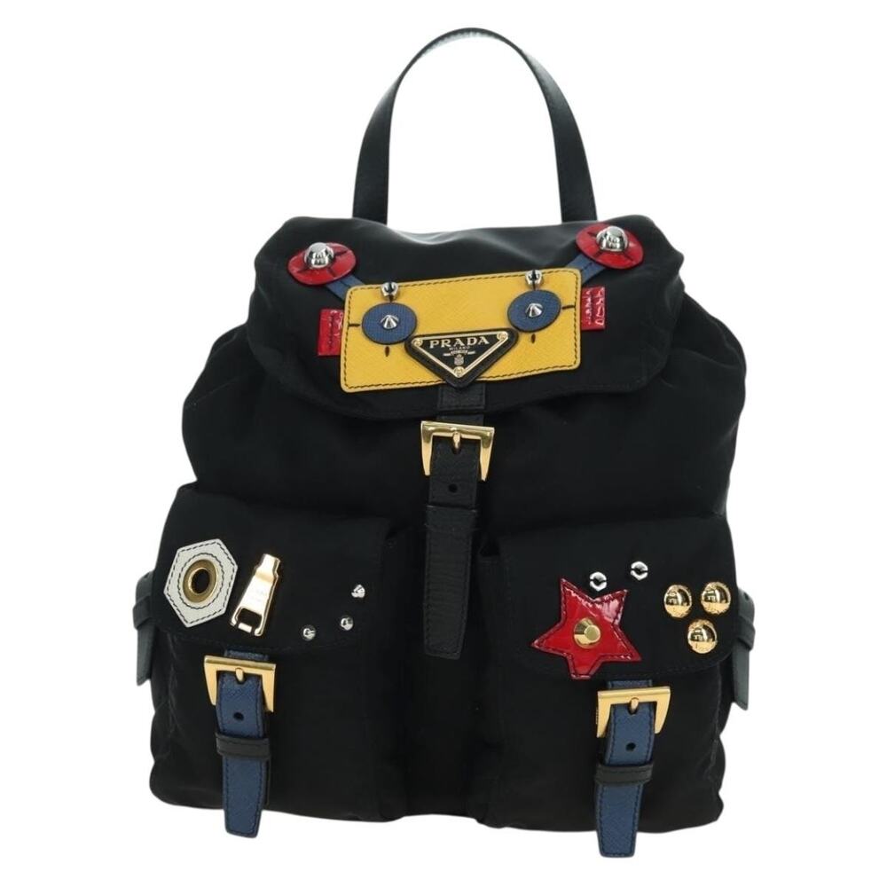 Prada Nylon Robot Backpack Black